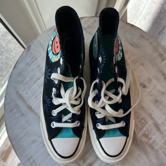 Converse Chuck 70 Hi Sunny Floral 5M 7W New Sneakers - Picture 2 of 8